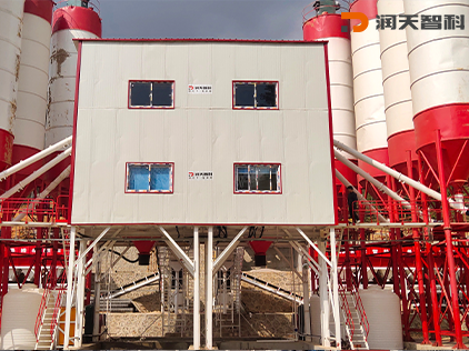 Double HZS120 Concrete Mixing Station(Guiding, Guizhou)